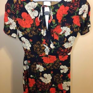 Italian Made shirt sleeve floral dress